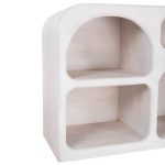 ΜΠΟΥΦΕΣ HANDYR HM9705 ΜΑΣΙΦ ΞΥΛΟ MANGO ΣΕ ΛΕΥΚΟ ΧΡΩΜΑ 165x35x75Yεκ. - Image 5
