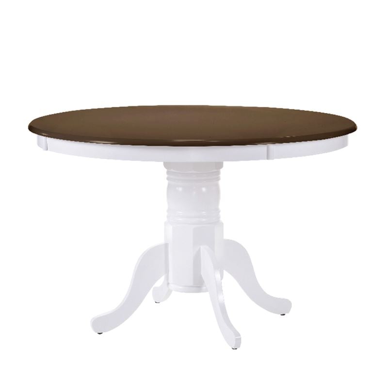 nirvana-trapezi-f106-30cm-aspro-karydi-enlarge NIRVANA Τραπέζι Τραπεζαρίας Κουζίνας, Επεκτεινόμενο, Άσπρο - Καρυδί - Image 1
