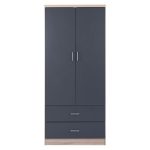 ΝΤΟΥΛΑΠΑ 2ΦΥΛΛΗ ME 2 ΣΥΡΤΑΡΙΑ REINA HM338.04 SONAMA-ΓΚΡΙ 80Χ42Χ180Υ εκ. - Image 3