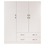 ΝΤΟΥΛΑΠΑ 3ΦΥΛΛΗ CARLY HM384.05 ΜΕ ΔΥΟ ΣΥΡΤΑΡΙΑ ΛΕΥΚΗ 150X55Χ180Υεκ. - Image 3