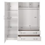 ΝΤΟΥΛΑΠΑ 3ΦΥΛΛΗ CARLY HM384.05 ΜΕ ΔΥΟ ΣΥΡΤΑΡΙΑ ΛΕΥΚΗ 150X55Χ180Υεκ. - Image 4