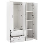 ΝΤΟΥΛΑΠΑ 4ΦΥΛΛΗ ME 2 ΣΥΡΤΑΡΙΑ BLAKELY HM339.05 ΛΕΥΚΗ 120Χ42,5Χ180,5 εκ. - Image 3