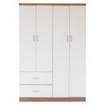 ΝΤΟΥΛΑΠΑ 4ΦΥΛΛΗ ME 2 ΣΥΡΤΑΡΙΑ BLAKELY HM339.06 SONAMA ΛΕΥΚΗ 120Χ42,5Χ180,5 εκ. - Image 4