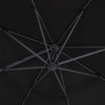 ΟΜΠΡΕΛΑ SHADER HM6025.03 ALU ΕΠΑΓΓΕΛΜΑΤΙΚΗ ΚΡΕΜΑΣΤΗ 3X3 360 ΜΟΙΡΩΝ ME ΜΑΥΡΟ ΑΚΡΥΛΙΚΟ ΠΑΝΙ - Image 6