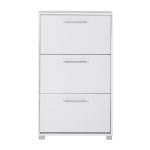 ΠΑΠΟΥΤΣΟΘΗΚΗ DAVINA ΜΕΛΑΜΙΝΗΣ 3ΘΕΣΕΩΝ HM2221.05 ΛΕΥΚΗ 62Χ24Χ110Υ εκ. - Image 3