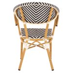 ΠΟΛΥΘΡΟΝΑ BAMBOO LOOK HM5861.01 ΜΑΥΡΟ-ΛΕΥΚΟ 57x55x82 εκ. - Image 6