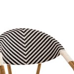 ΠΟΛΥΘΡΟΝΑ BAMBOO LOOK HM5861.01 ΜΑΥΡΟ-ΛΕΥΚΟ 57x55x82 εκ. - Image 7
