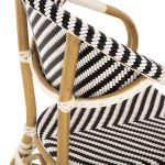 ΠΟΛΥΘΡΟΝΑ BAMBOO LOOK HM5861.01 ΜΑΥΡΟ-ΛΕΥΚΟ 57x55x82 εκ. - Image 9