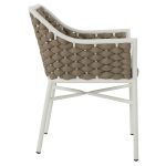 ΠΟΛΥΘΡΟΝΑ HM5858.02 ΛΕΥΚΗ ΜΕ ΣΧΟΙΝΙ ΜΠΕΖ 56x58x76Yεκ. - Image 4