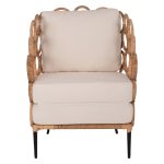 ΠΟΛΥΘΡΟΝΑ RINGER HM9341 ΑΠΟ RATTAN-ΜΕΤΑΛΛΟ ΦΥΣΙΚΟ ΧΡΩΜΑ 65x69x86Y εκ. - Image 3