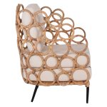 ΠΟΛΥΘΡΟΝΑ RINGER HM9341 ΑΠΟ RATTAN-ΜΕΤΑΛΛΟ ΦΥΣΙΚΟ ΧΡΩΜΑ 65x69x86Y εκ. - Image 4