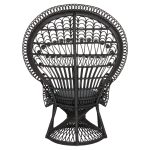 ΠΟΛΥΘΡΟΝΑ ROYAL PEACOCK HM9342.03 RATTAN ΜΑΥΡΟ-ΜΑΞΙΛΑΡΙ ΜΑΥΡΟ 114x72x150Yεκ. - Image 6