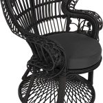 ΠΟΛΥΘΡΟΝΑ ROYAL PEACOCK HM9342.03 RATTAN ΜΑΥΡΟ-ΜΑΞΙΛΑΡΙ ΜΑΥΡΟ 114x72x150Yεκ. - Image 7