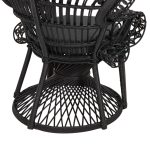 ΠΟΛΥΘΡΟΝΑ ROYAL PEACOCK HM9342.03 RATTAN ΜΑΥΡΟ-ΜΑΞΙΛΑΡΙ ΜΑΥΡΟ 114x72x150Yεκ. - Image 9