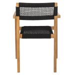 ΠΟΛΥΘΡΟΝΑ CHARLOTTE HM9637.02 ΞΥΛΟ TEAK ΦΥΣΙΚΟ & ΜΑΥΡΟ ΣΧΟΙΝΙ 59x54x83Y εκ. - Image 6