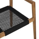 ΠΟΛΥΘΡΟΝΑ CHARLOTTE HM9637.02 ΞΥΛΟ TEAK ΦΥΣΙΚΟ & ΜΑΥΡΟ ΣΧΟΙΝΙ 59x54x83Y εκ. - Image 8