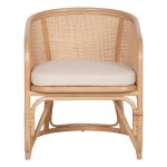 ΠΟΛΥΘΡΟΝΑ ΚΙΚΟ HM9839 RATTAN ΣΕ ΦΥΣΙΚΟ ΧΡΩΜΑ-ΛΕΥΚΟ ΜΑΞΙΛΑΡΙ 61x71x76Yεκ. - Image 3