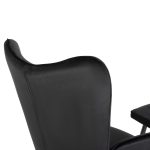 ΠΟΛΥΘΡΟΝΑ ΜΠΕΡΖΕΡΑ CRAWLEY ΜΕ ΥΠΟΠΟΔΙΟ HM8918.04 ΜΑΥΡΟ ΒΕΛΟΥΔΟ 70x57x103Y εκ. - Image 9
