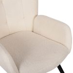 ΠΟΛΥΘΡΟΝΑ ΜΠΕΡΖΕΡΑ CRAWLEY ΜΕ ΥΠΟΠΟΔΙΟ HM8918.25 ΥΦΑΣΜΑ ΜΠΟΥΚΛΕ ΛΕΥΚΟ 70x74x105Y εκ. - Image 9