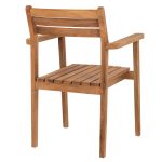 ΠΟΛΥΘΡΟΝΑ ERIETTA ΞΥΛΟ TEAK ΣΤΟΙΒΑΖΟΜΕΝΗ HM9534 ΣΕ ΦΥΣΙΚΟ ΧΡΩΜΑ 60x54x87Y εκ. - Image 5