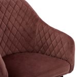 ΠΟΛΥΘΡΟΝΑΚΙ CHARLES HM8522.02 ΜΕ ΒΕΛΟΥΔΟ ΣΑΠΙΟ ΜΗΛΟ 52x60x89Υ εκ. - Image 7