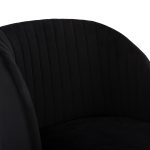 ΠΟΛΥΘΡΟΝΑΚΙ LEAH HM8543.04 ΜΕ ΒΕΛΟΥΔΟ ΜΑΥΡΟ ΚΑΙ ΜΕΤΑΛΛΙΚΑ ΠΟΔΙΑ 53x57x81 εκ. - Image 7
