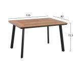 ΣΕΤ ΤΡΑΠΕΖΑΡΙΑ 5ΤΜΧ ΜΕ ΤΡΑΠΕΖΙ POLYWOOD 120Χ80 & ΠΟΛΥΘΡΟΝΕΣ ΑΝΘΡΑΚΙ HM11430 - Image 2