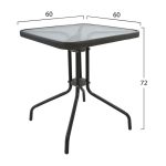 ΣΕΤ ΤΡΑΠΕΖΑΡΙΑΣ 3ΤΜΧ ΜΕ 2 ΚΑΡΕΚΛΕΣ & 1 ΤΡΑΠΕΖΙ 60x60 HM5183.01 - Image 2