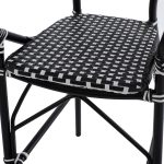 ΣΚΑΜΠΟ ΑΛΟΥΜΙΝΙΟΥ BAMBOO LOOK ΜΕ WICKER ΜΑΥΡΟ ΛΕΥΚΟ HM5794.02 56x60x126 εκ. - Image 8