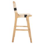 ΣΚΑΜΠΟ ΜΕΣΑΙΟΥ ΥΨΟΥΣ HM9325.01 RUBBERWOOD & ΣΧΟΙΝΙ-ΦΥΣΙΚΟ RUSTIC 45x46x95Υεκ. - Image 4