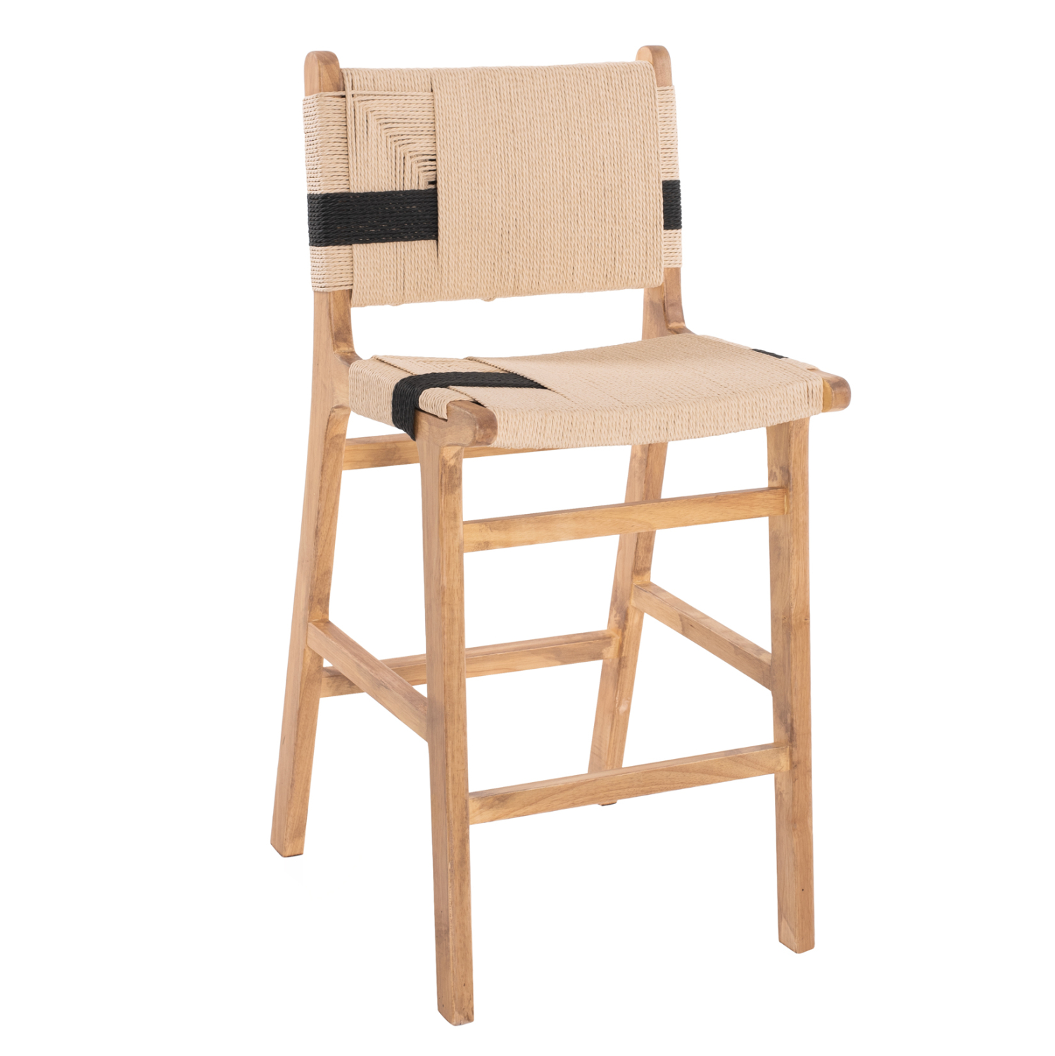 skampo-mesaioy-ypsoys-fb9932501-rubberwo ΣΚΑΜΠΟ ΜΕΣΑΙΟΥ ΥΨΟΥΣ HM9325.01 RUBBERWOOD & ΣΧΟΙΝΙ-ΦΥΣΙΚΟ RUSTIC 45x46x95Υεκ. - Image 1