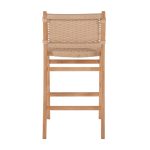 ΣΚΑΜΠΟ ΜΕΣΑΙΟΥ ΥΨΟΥΣ HM9332.01 RUBBERWOOD & ΣΧΟΙΝΙ- ΦΥΣΙΚΟ ΧΡΩΜΑ 45x46x95Υεκ. - Image 6