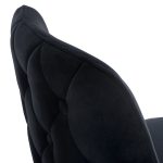 ΣΚΑΜΠΟ ΜΠΑΡ SERENITY HM8519.04 ΒΕΛΟΥΔΟ ΜΑΥΡΟ ΜΕ ΜΕΤΑΛΛΙΚΟ ΣΚΕΛΕΤΟ 53x48x110 εκ. - Image 7