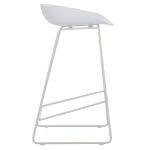 ΣΚΑΜΠΟ ΜΠΑΡ NAILA HM9299.01 ΛΕΥΚΟ ΜΕΣΑΙΟΥ ΥΨΟΥΣ 44x44x74Yεκ. - Image 4