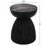 ΣΚΑΜΠΟ ΣΤΡΟΓΓΥΛΟ SCALLOP HM9702 ΜΑΣΙΦ MANGO ΣΕ ΣΕ ΜΑΥΡΟ ΧΡΩΜΑ Φ35x45Υεκ. - Image 2