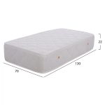 ΣΤΡΩΜΑ BABYCLOUD HM643.01 70X130 ΛΕΥΚΟ - Image 2