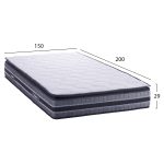 ΣΤΡΩΜΑ DREAMTOPIA FRANKLIN HM657.150 BONNELL SPRING ΜΕ ΑΝΩΣΤΡΩΜΑ 150x200x29Y εκ. - Image 2