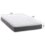 ΣΤΡΩΜΑ DREAMTOPIA ΣΕΙΡΑ LULLABY ALOE VERA HM655.140 BONNELL SPRING 140x190x20Y εκ. - Image 2