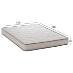 ΣΤΡΩΜΑ DREAMTOPIA ΣΕΙΡΑ RELIEF HM653.150 BONNELL SPRING 150x200x20Y εκ. - Image 2