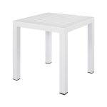 ΤΡΑΠΕΖΙ ΑΛΟΥΜΙΝΙΟΥ QIANA HM5402.01 ΛΕΥΚΟ 45x45x45,5Υ εκ.