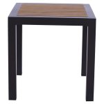 ΤΡΑΠΕΖΙ ΑΛΟΥΜΙΝΙΟΥ SABRA HM5403.02 ΓΚΡΙ ΜΕ POLYWOOD 45Χ45X45,5Yεκ. - Image 3