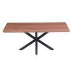 ΤΡΑΠΕΖΙ ΣΑΛΟΝΙΟΥ HM9470.02 MDF ΜΕ ΚΑΠΛΑΜΑ ΞΥΛΟΥ ΚΑΡΥΔΙΑΣ 120x60x45,5Υεκ. - Image 3