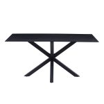 ΤΡΑΠΕΖΙ ΣΑΛΟΝΙΟΥ HM9470.04 BLACK MARBLE-ΜΑΥΡΗ ΜΕΤΑΛ.ΒΑΣΗ 120x60x45,5Yεκ. - Image 3