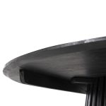ΤΡΑΠΕΖΙ ΤΡΑΠΕΖΑΡΙΑΣ FRANTZ HM9457.12 ΜΑΣΙΦ MINDI ΞΥΛΟ ΣΕ ΜΑΥΡΟ Φ150x75Υεκ - Image 6