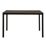 ΤΡΑΠΕΖΙ ΤΡΑΠΕΖΑΡΙΑΣ GOOSE HM9532 MDF ΚΑΡΥΔΙ-ΜΑΥΡΟ ΜΕΤΑΛΛΟ 120X80Χ75Yεκ. - Image 3