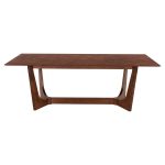 ΤΡΑΠΕΖΙ ΤΡΑΠΕΖΑΡΙΑΣ RIMER HM9742 MDF ΜΕ ΚΑΠΛΑΜΑ ΦΡΑΞΙΝΟΥ-ΚΑΡΥΔΙ ΧΡΩΜΑ 220X100x75Yεκ. - Image 3