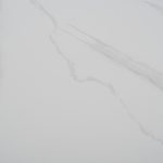 ΤΡΑΠΕΖΙ ΤΡΑΠΕΖΑΡΙΑΣ ΣΤΡΟΓΓΥΛΟ SYNTEC HM9309.02 SINTERED STONE ΛΕΥΚΟ ΜΕΤΑΛ.ΠΟΔΙΑ Φ115x75Y εκ. - Image 6
