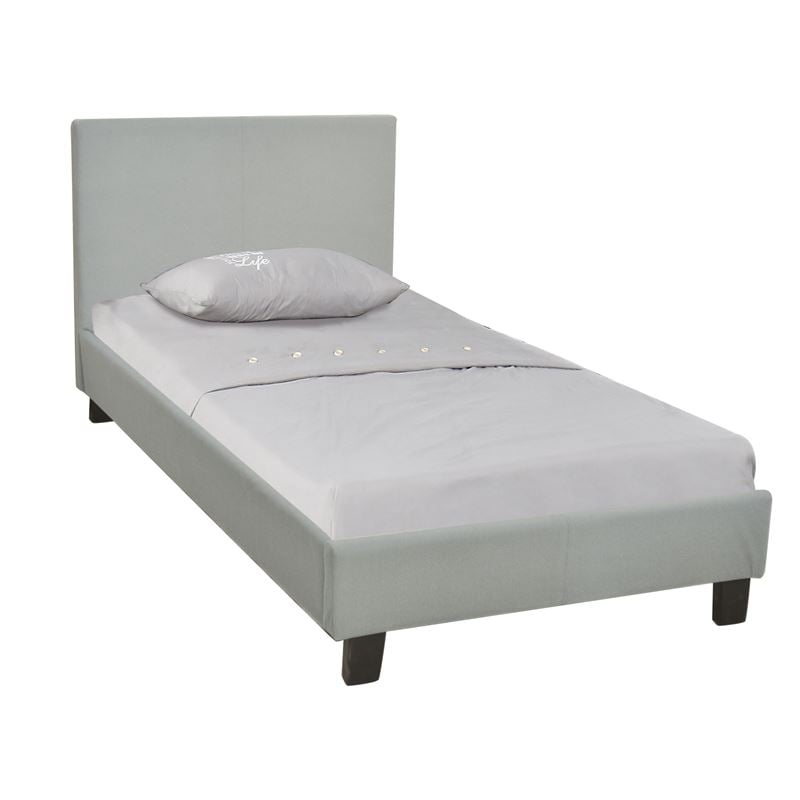 wilton-krevati-mono-yfasma-grey-stone-enlarge WILTON Κρεβάτι Μονό, για Στρώμα 90x190cm, Ύφασμα Απόχρωση Grey Stone - Image 1