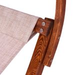 ΞΑΠΛΩΣΤΡΑ ΠΑΡΑΛΙΑΣ ΞΥΛΙΝΗ ΚΑΡΥΔΙ-ΜΠΕΖ ΜΕ ΣΚΙΑΣΤΡΟ COLBY HM5671.02 105X221X162Υ εκ. - Image 9