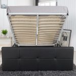 Κρεβάτι ArteLibre ANEMONE Μαύρο PU Με Αποθηκευτικό Χώρο 217.5x170.5x100cm(Στρώμα 160x200cm) - Image 5